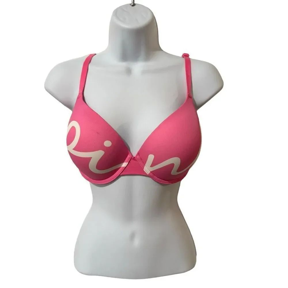 PINK Vicoria’s Secret Women’s Pink Wear Everywhere Push Up Bra 34 D